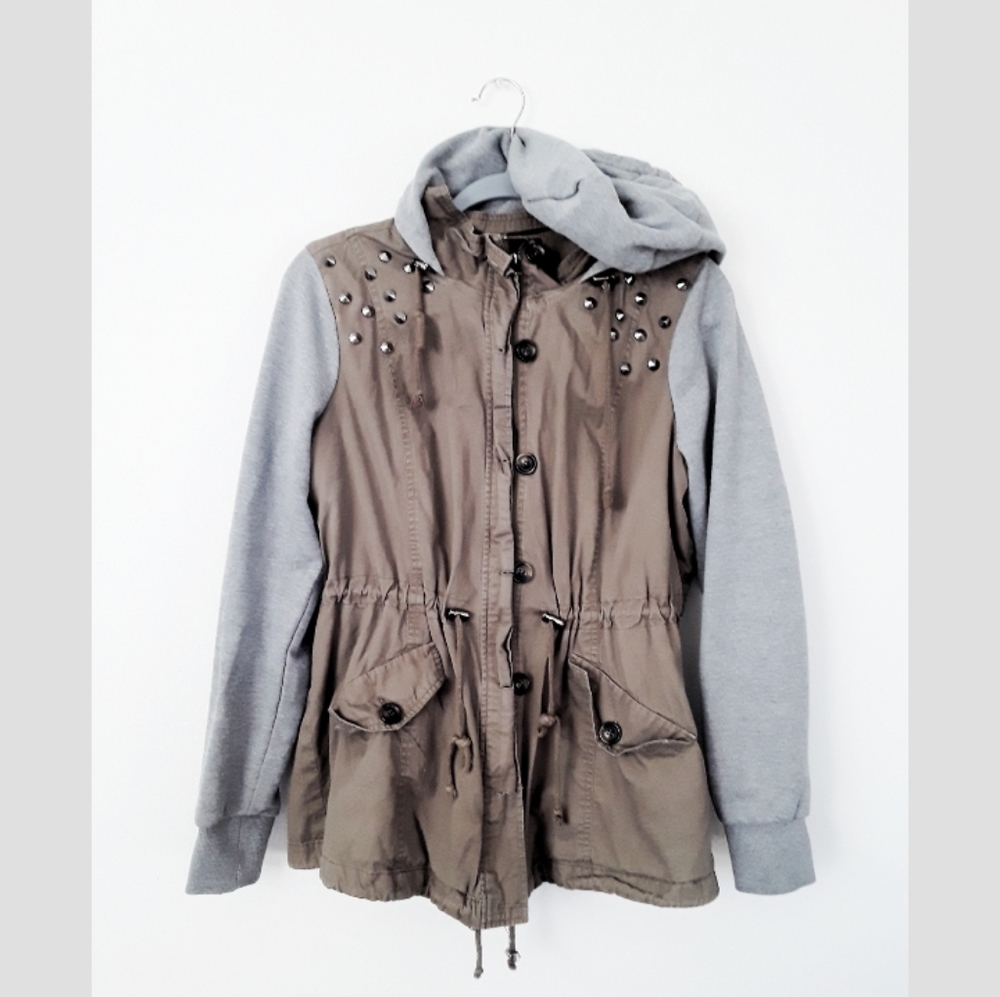 Forever 21+ | Studded Hunter Green Cinch Jacket